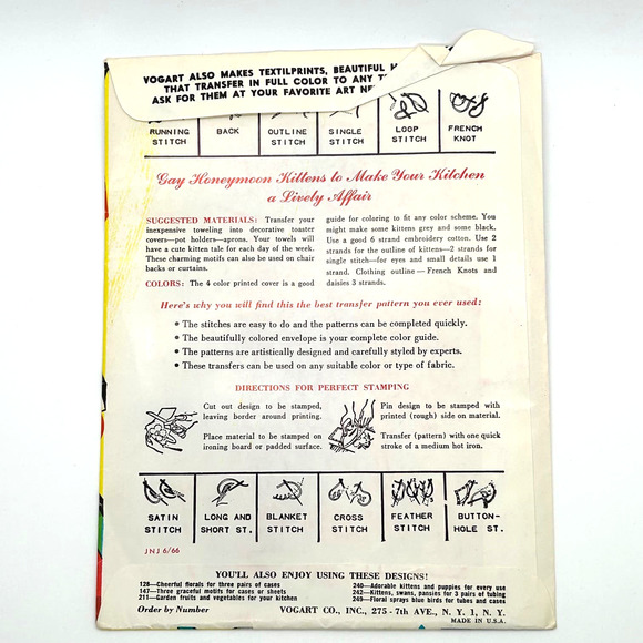 Vintage Vogart Hot Iron Transfers #266 #673 - Picture 3 of 5